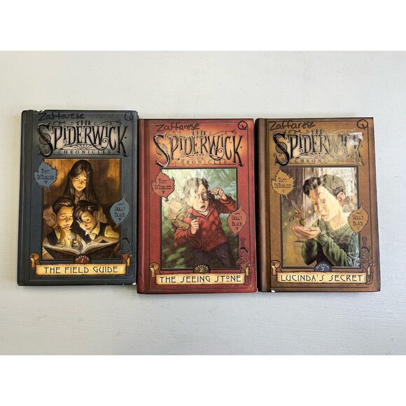 Spiderwick Chronicles Book Lot 1 2 3 The Field Guide Seeing Stone Lucinda's - Picture 1 of 6